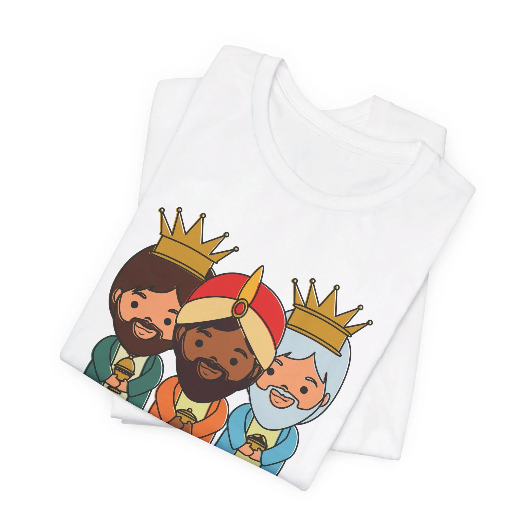 3 THREE KINGS WITH JESUS UNISEX SHIRT Sizes XS to 5XL Camiseta Reyes Magos Free Shipping