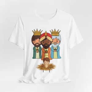 3 THREE KINGS WITH JESUS UNISEX SHIRT Sizes XS to 5XL Camiseta Reyes Magos Free Shipping