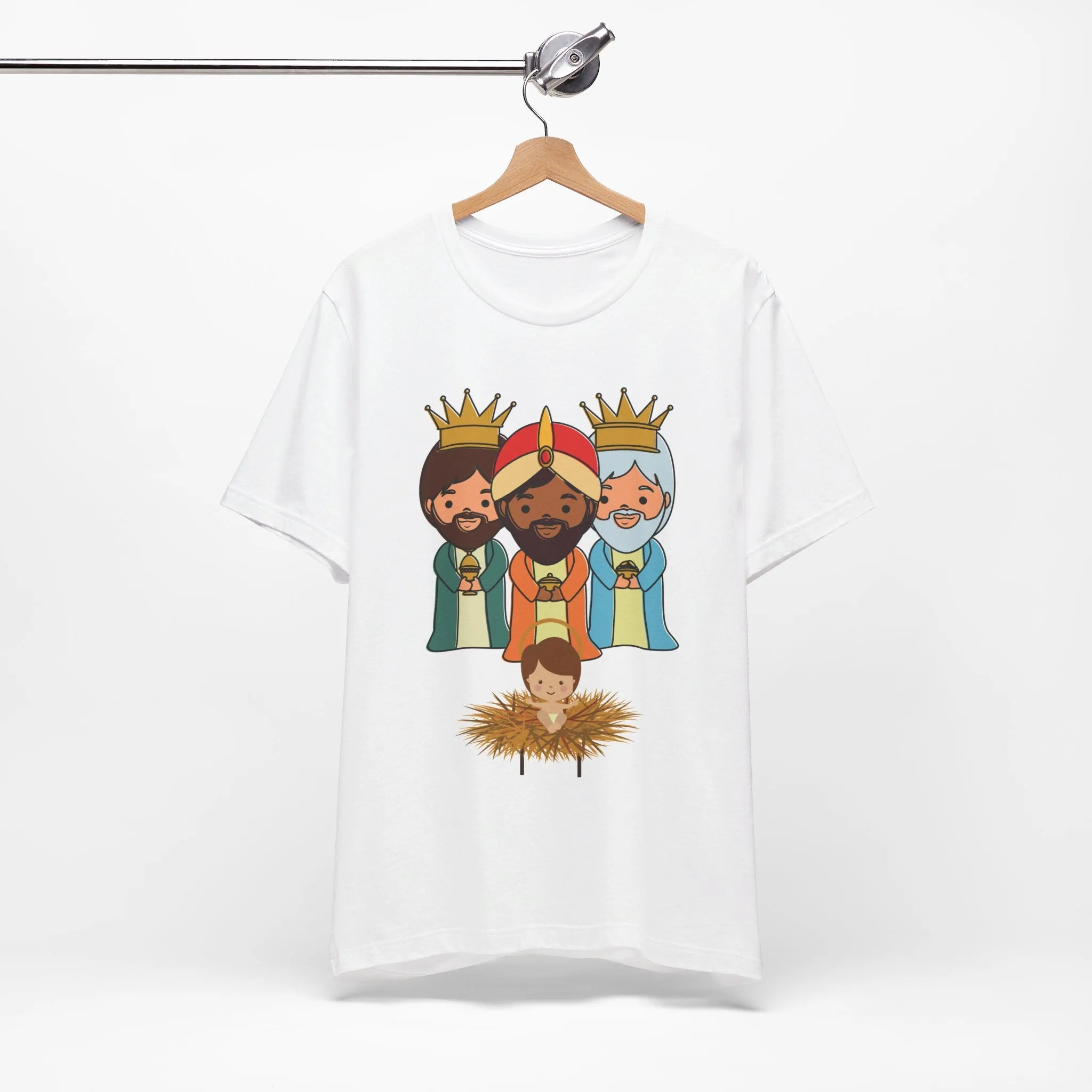 3 THREE KINGS WITH JESUS UNISEX SHIRT Sizes XS to 5XL Camiseta Reyes Magos Free Shipping