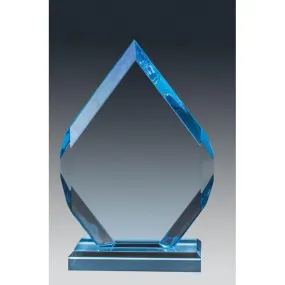 Acrylic Sapphire Arrowhead Top & Base Award