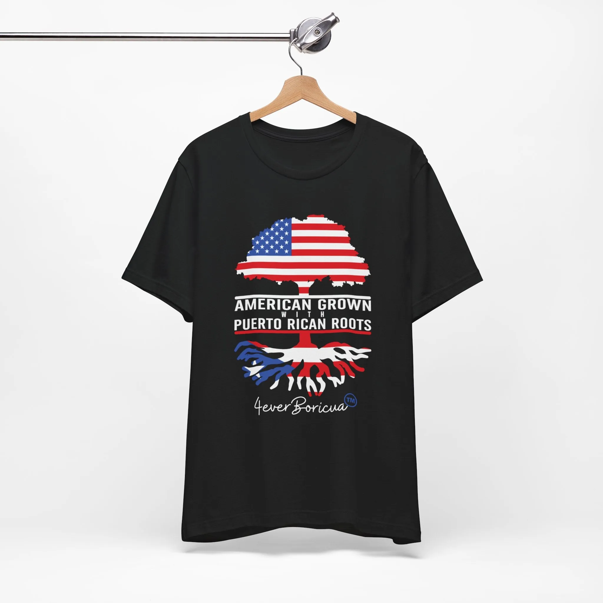 AMERICAN GROWN WITH PUERTO RICAN ROOTS Unisex Puerto Rico Shirt 4everboricua™️