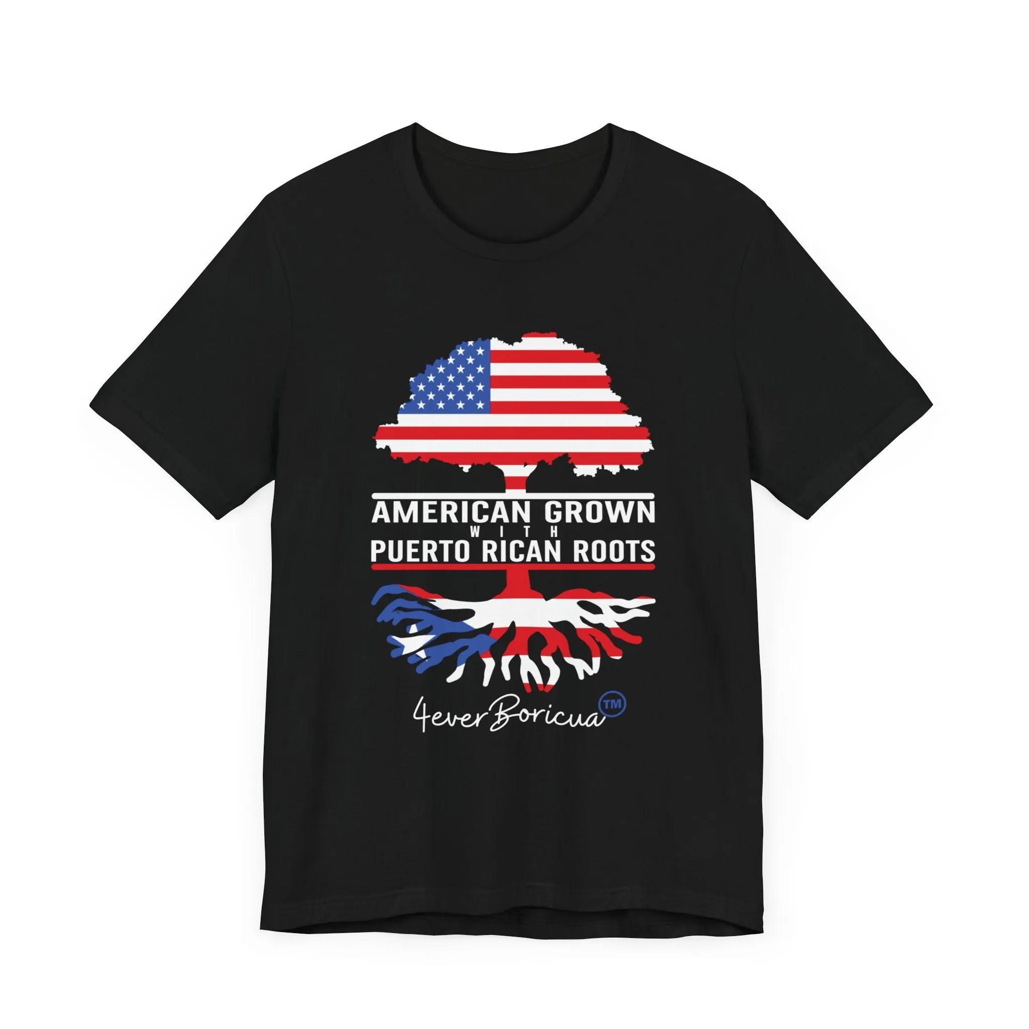 AMERICAN GROWN WITH PUERTO RICAN ROOTS Unisex Puerto Rico Shirt 4everboricua™️