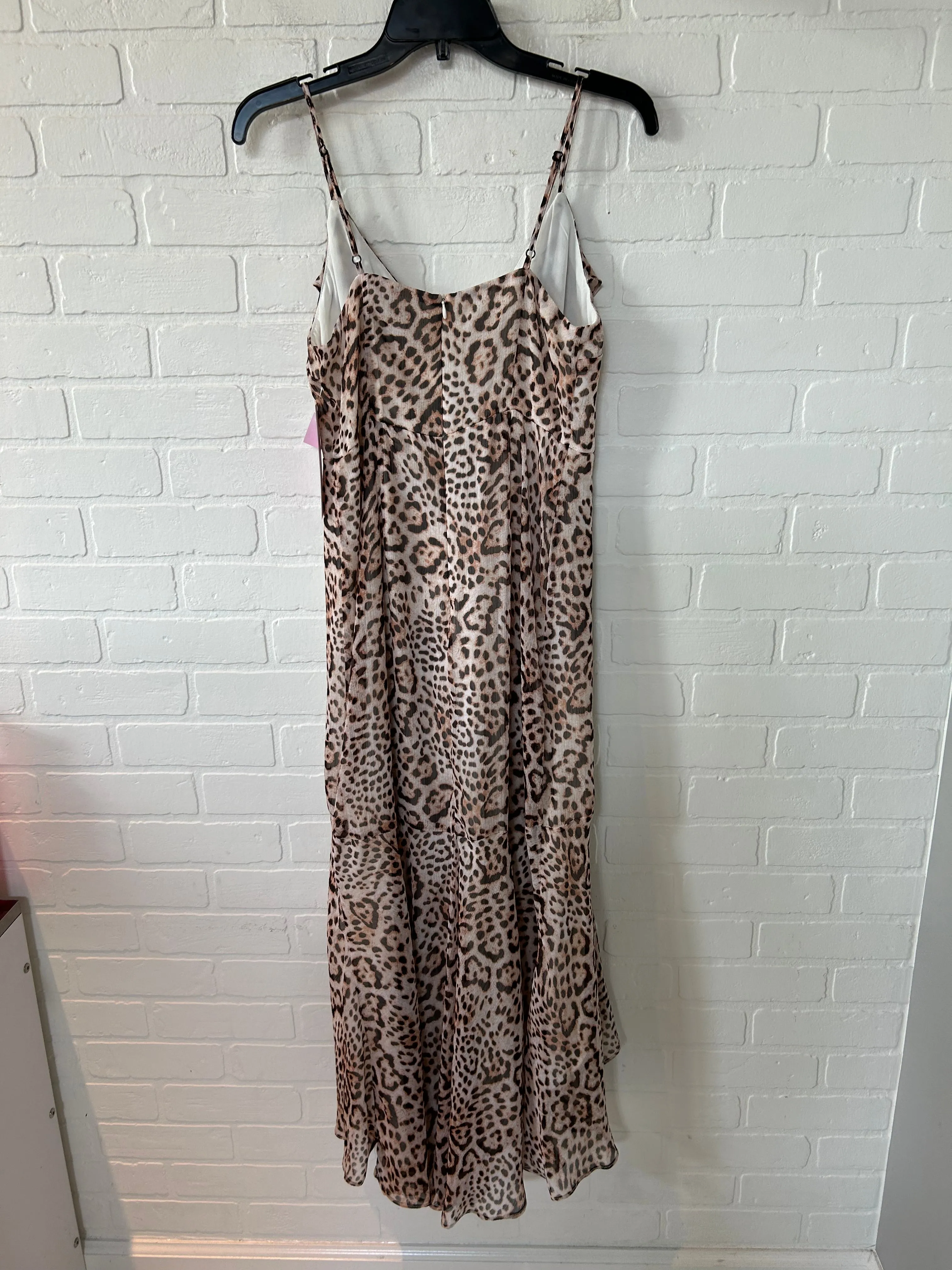 Animal Print Dress Party Midi Express, Size S