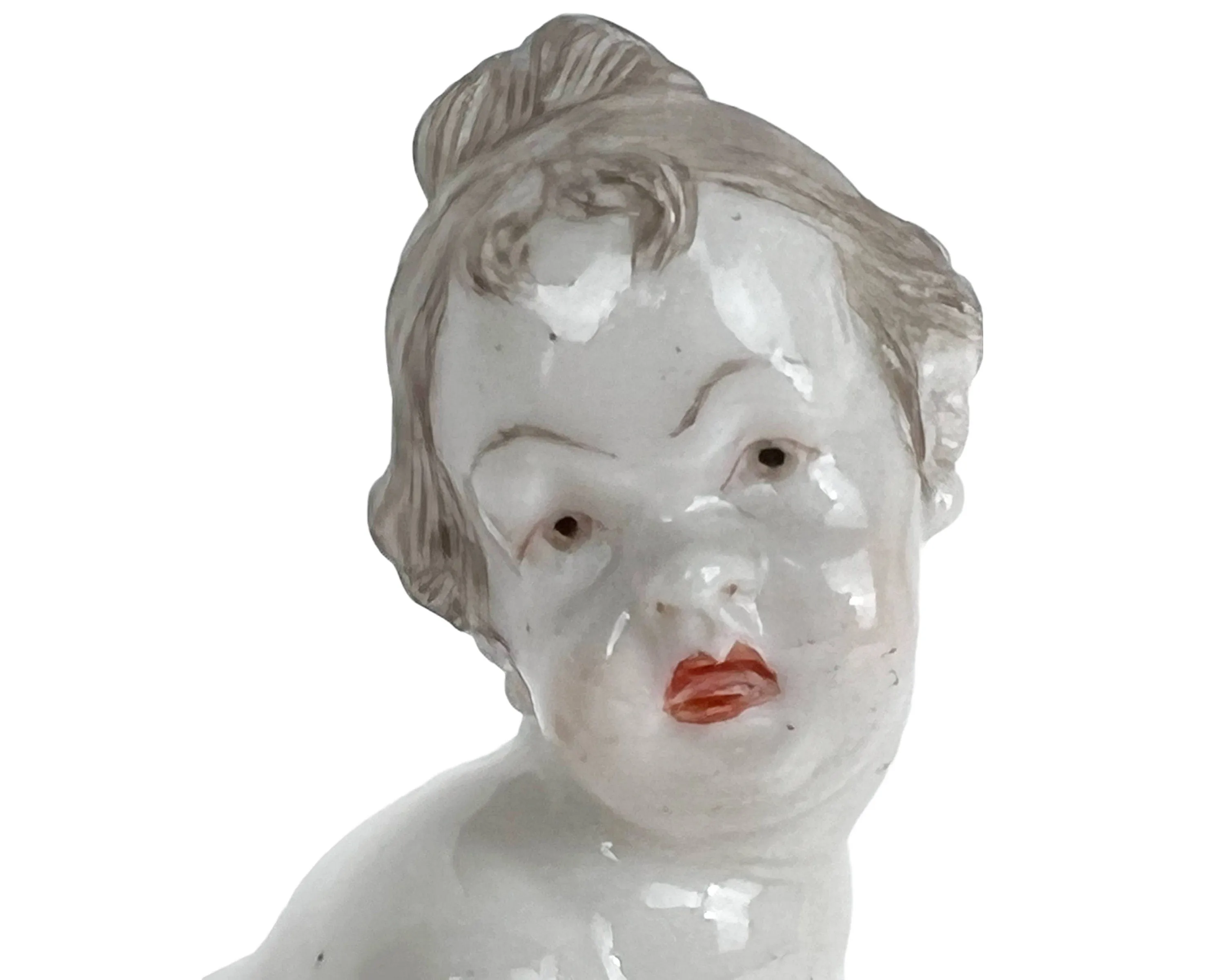 Antique Nymphenburg Porcelain Putto Figurine Franz Anton Bustelli 18th c