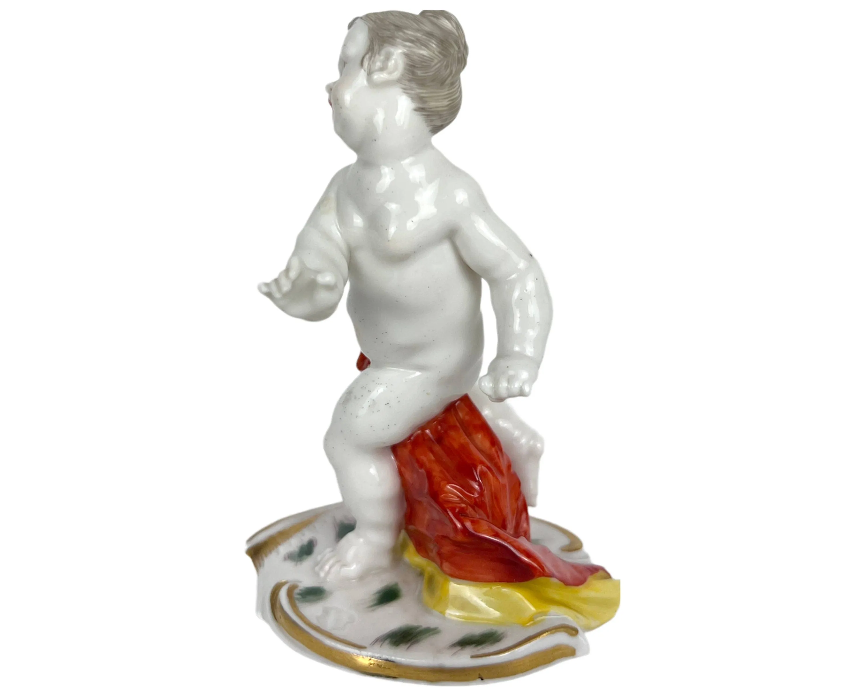 Antique Nymphenburg Porcelain Putto Figurine Franz Anton Bustelli 18th c