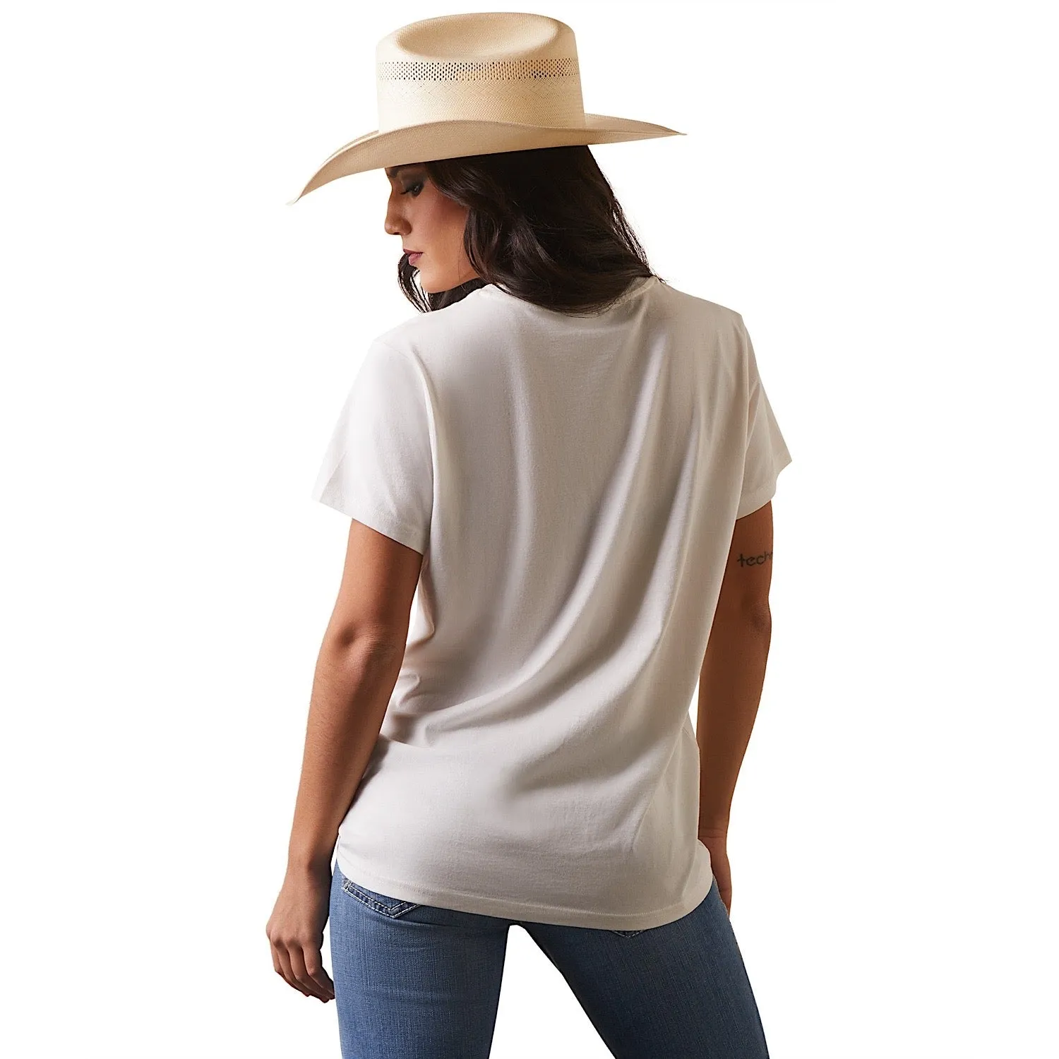 Ariat Womens Fiesta S/S T-Shirt Cloud Dancer