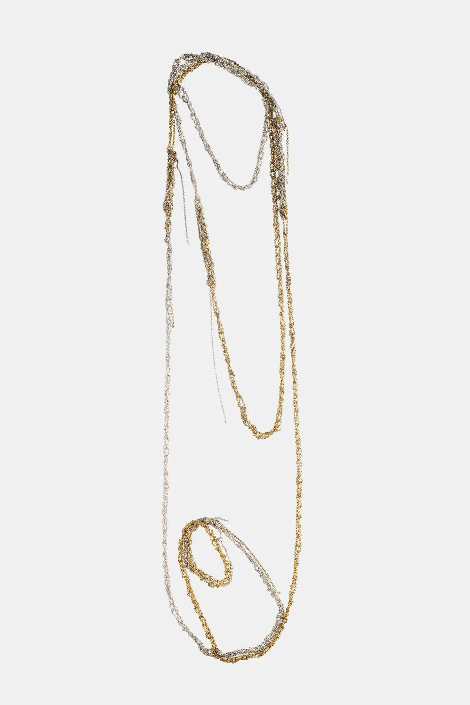 Arielle De Pinto 4-Tone Simple Necklace In Silver And Gold