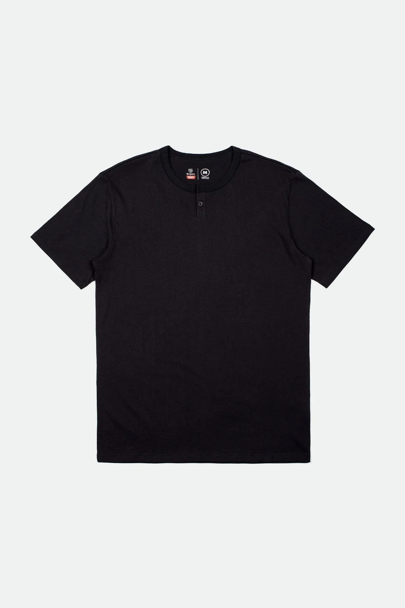 Basic S/S Henley - Black