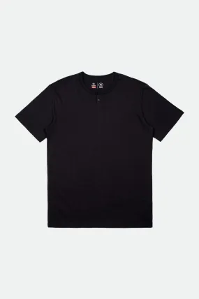 Basic S/S Henley - Black