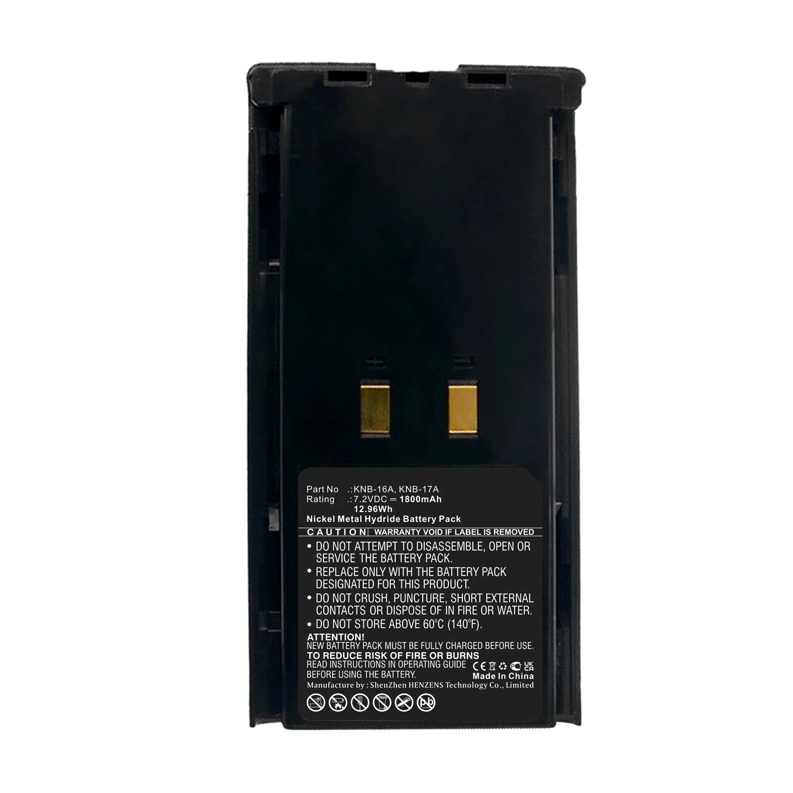 Batteries N Accessories BNA-WB-BNH-KNB17 2-Way Radio Battery - Ni-MH, 7.5V, 1800 mAh, Ultra High Capacity Battery - Replacement for Kenwood KNB-22A Battery