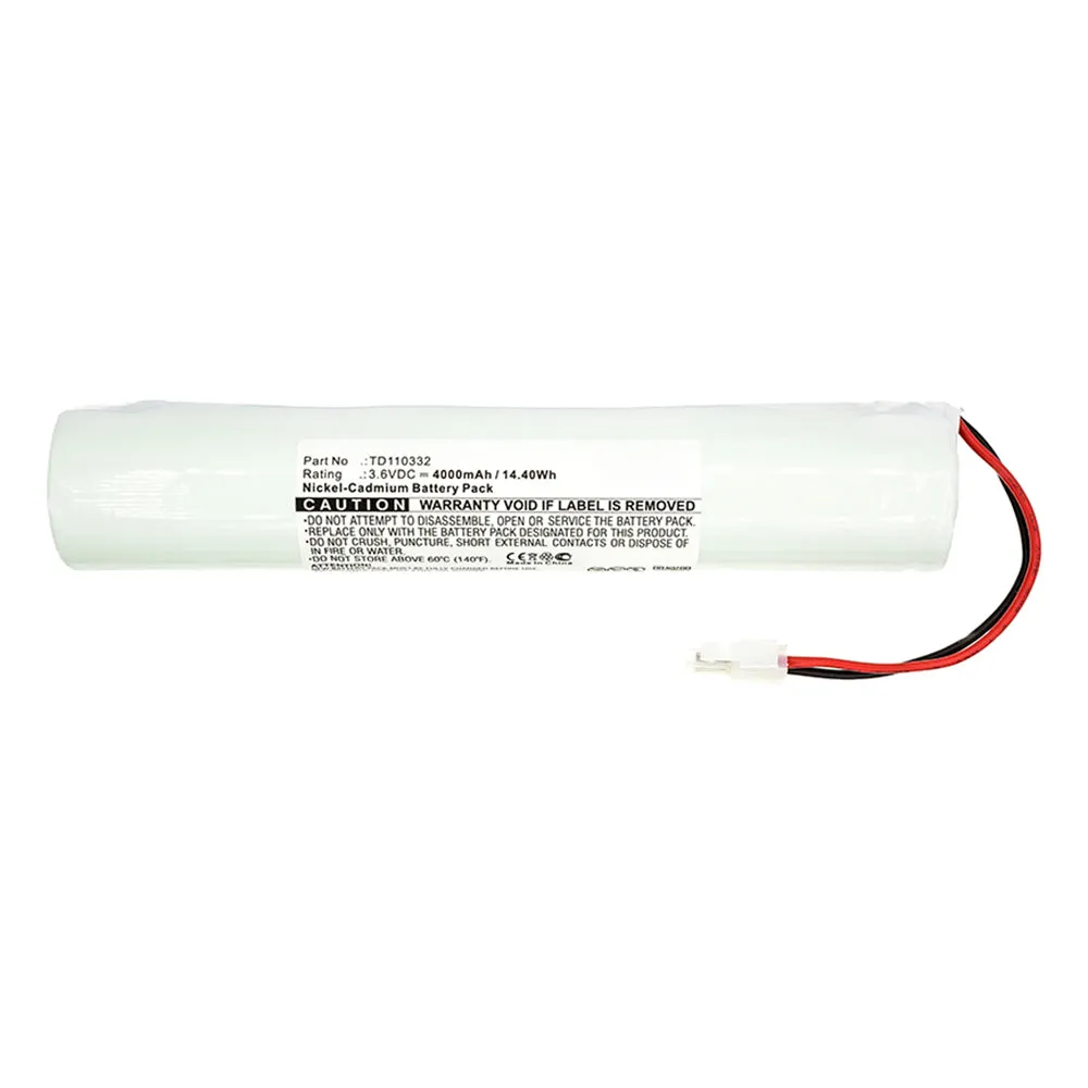 Batteries N Accessories BNA-WB-C13332 Emergency Lighting Battery - Ni-CD, 3.6V, 4000mAh, Ultra High Capacity - Replacement for Schneider TD110332 Battery