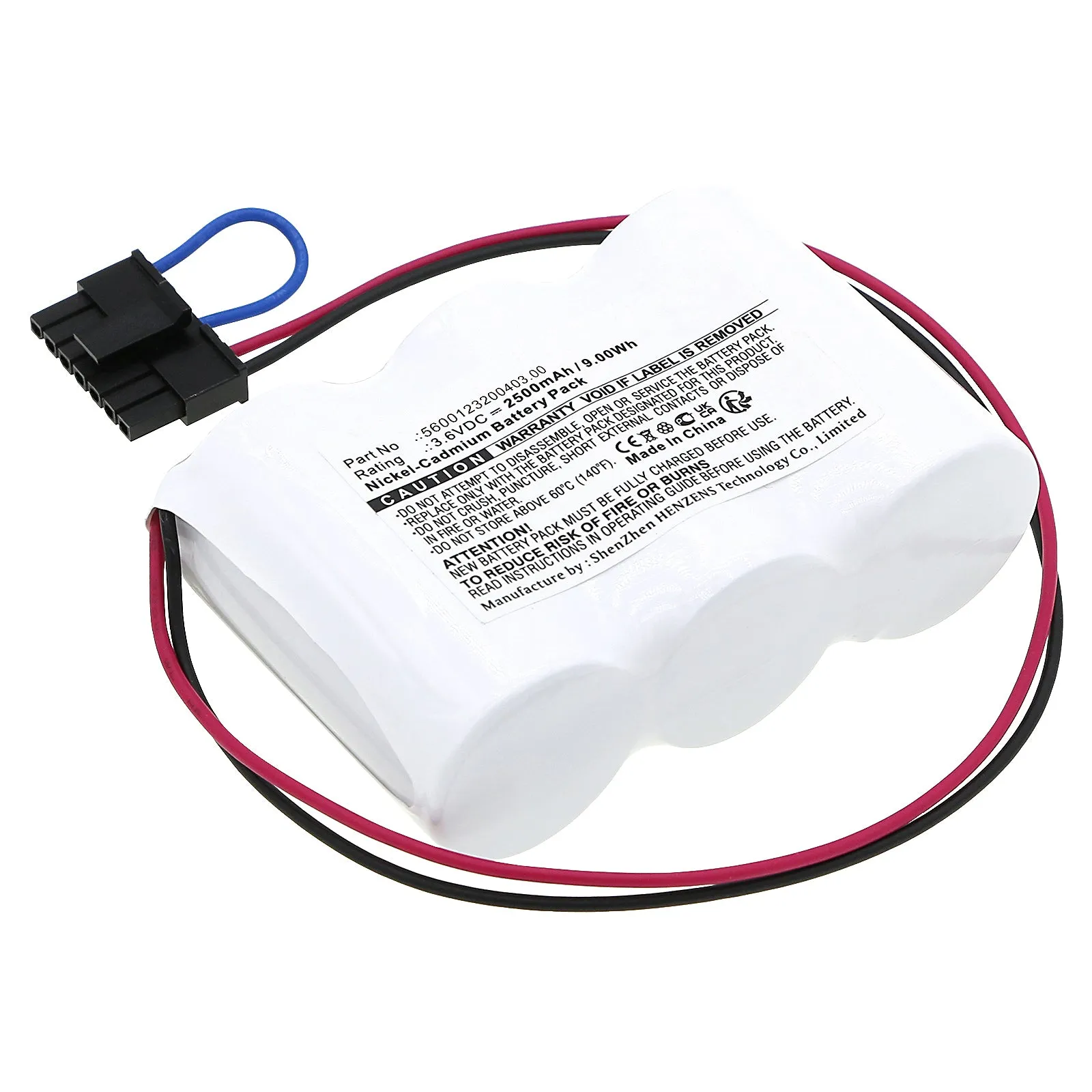 Batteries N Accessories BNA-WB-C18781 Emergency Lighting Battery - Ni-CD, 3.6V, 2500mAh, Ultra High Capacity - Replacement for Fulham 5600123200403.00 Battery