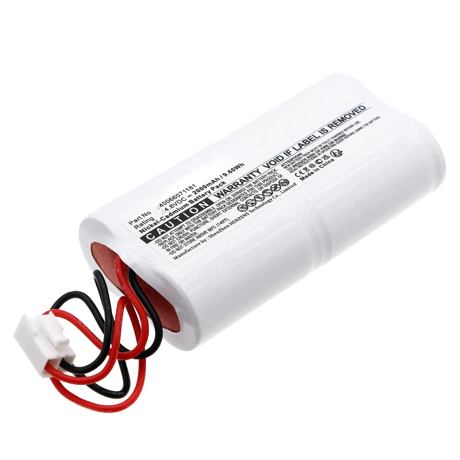 Batteries N Accessories BNA-WB-C19375 Emergency Lighting Battery - Ni-CD, 4.8V, 2000mAh, Ultra High Capacity - Replacement for EATON 40066071181 Battery