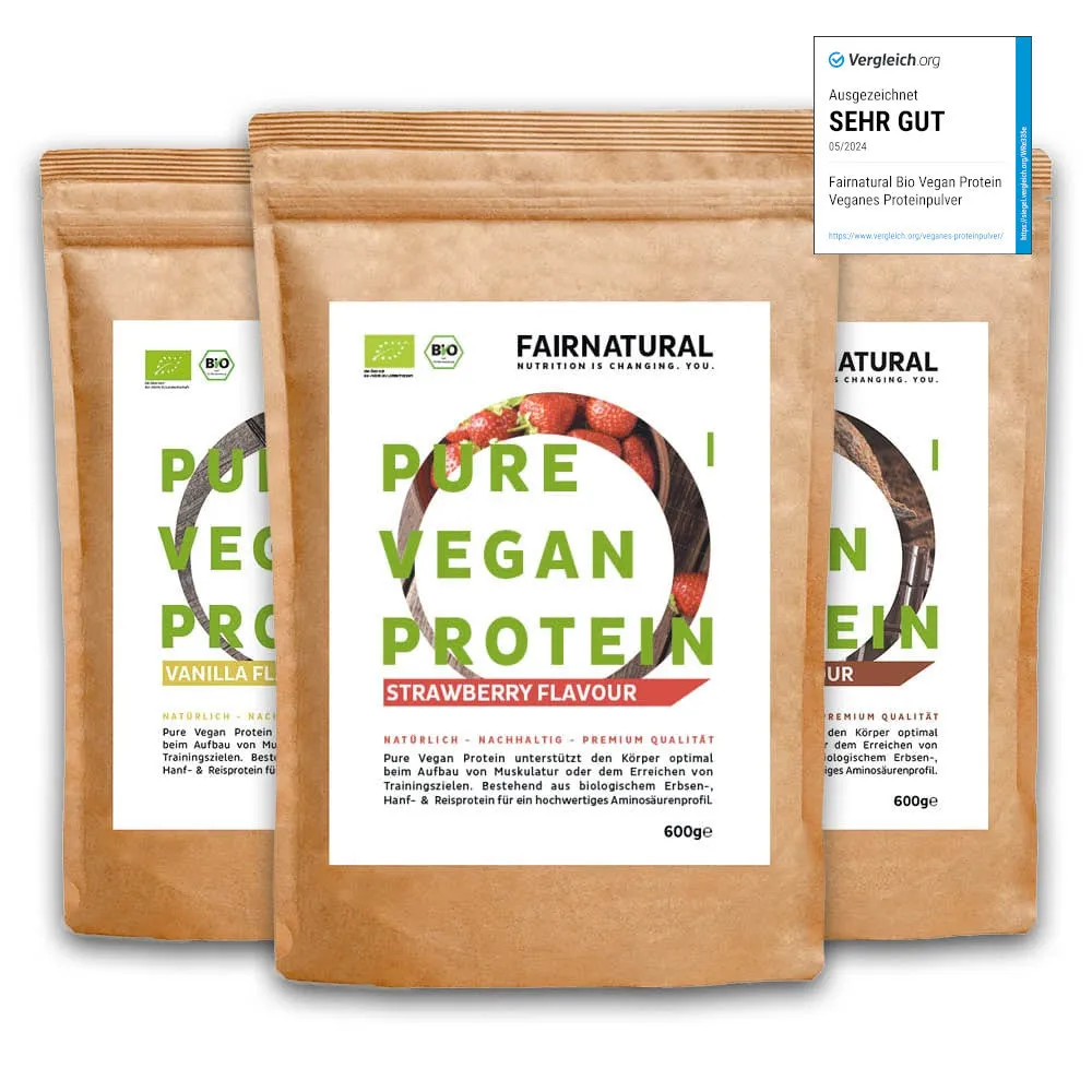 Bio Veganes Proteinpulver 3er Bundle (Sorten frei wählbar)