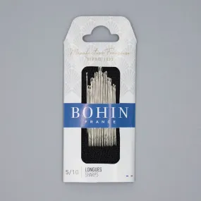 Bohin Sharps Sewing Needles, Sizes 5-10