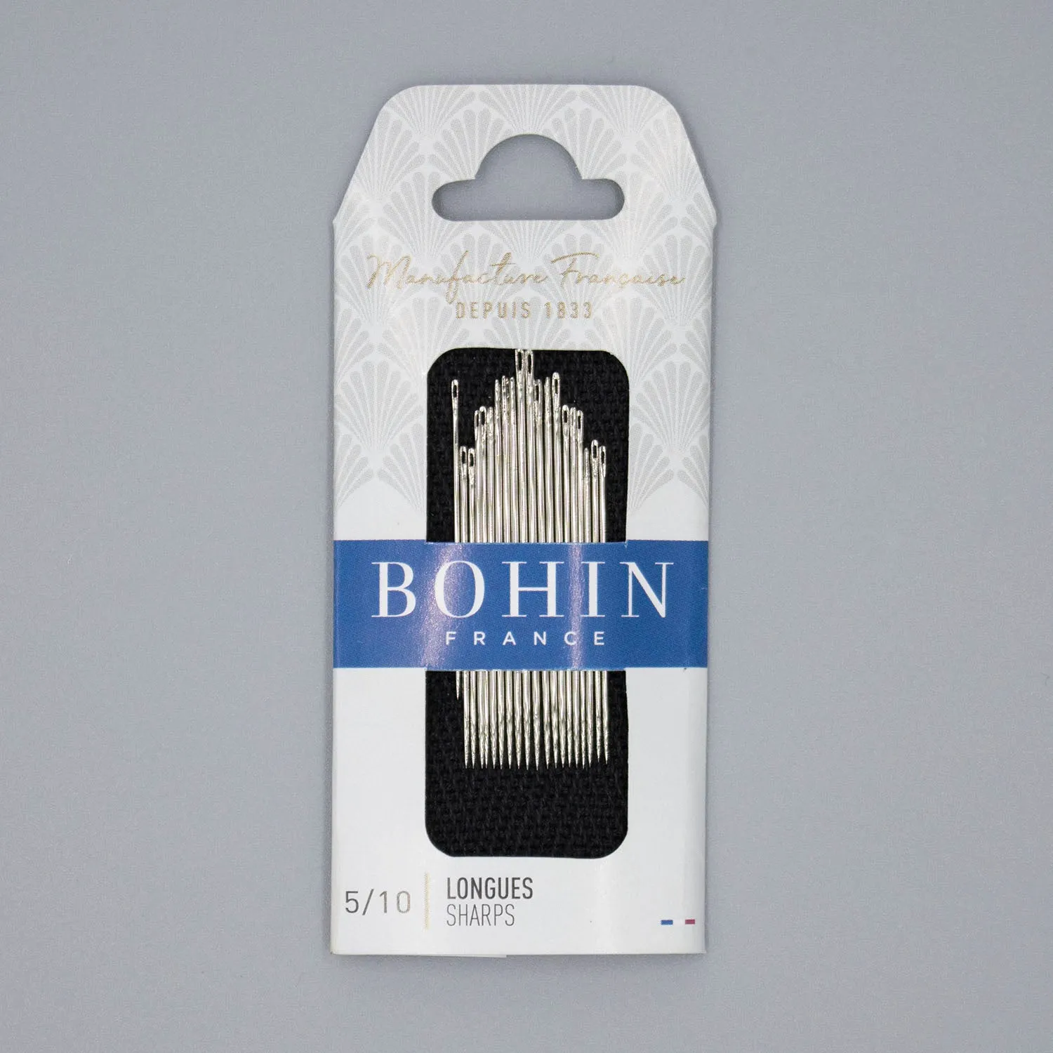 Bohin Sharps Sewing Needles, Sizes 5-10