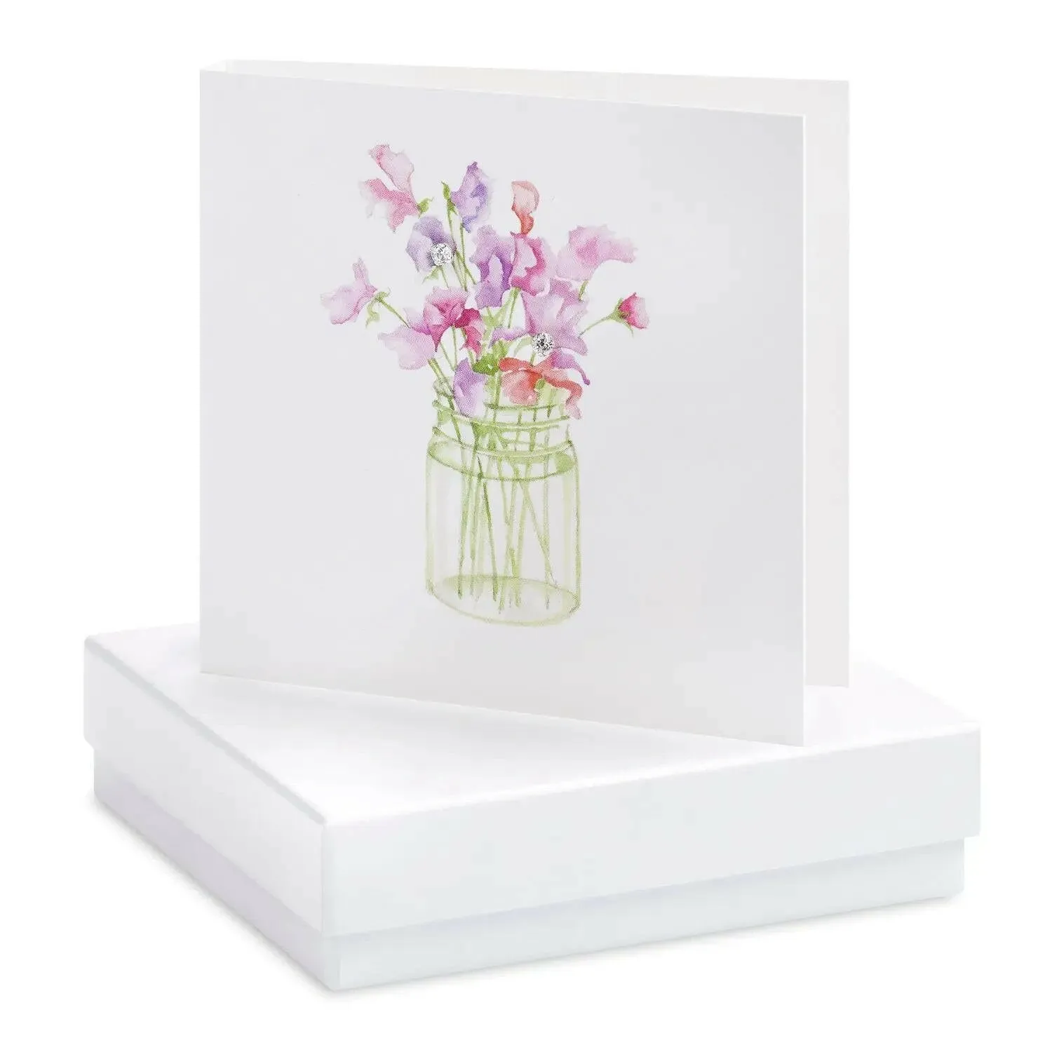 Boxed Sweet Pea Earring Card