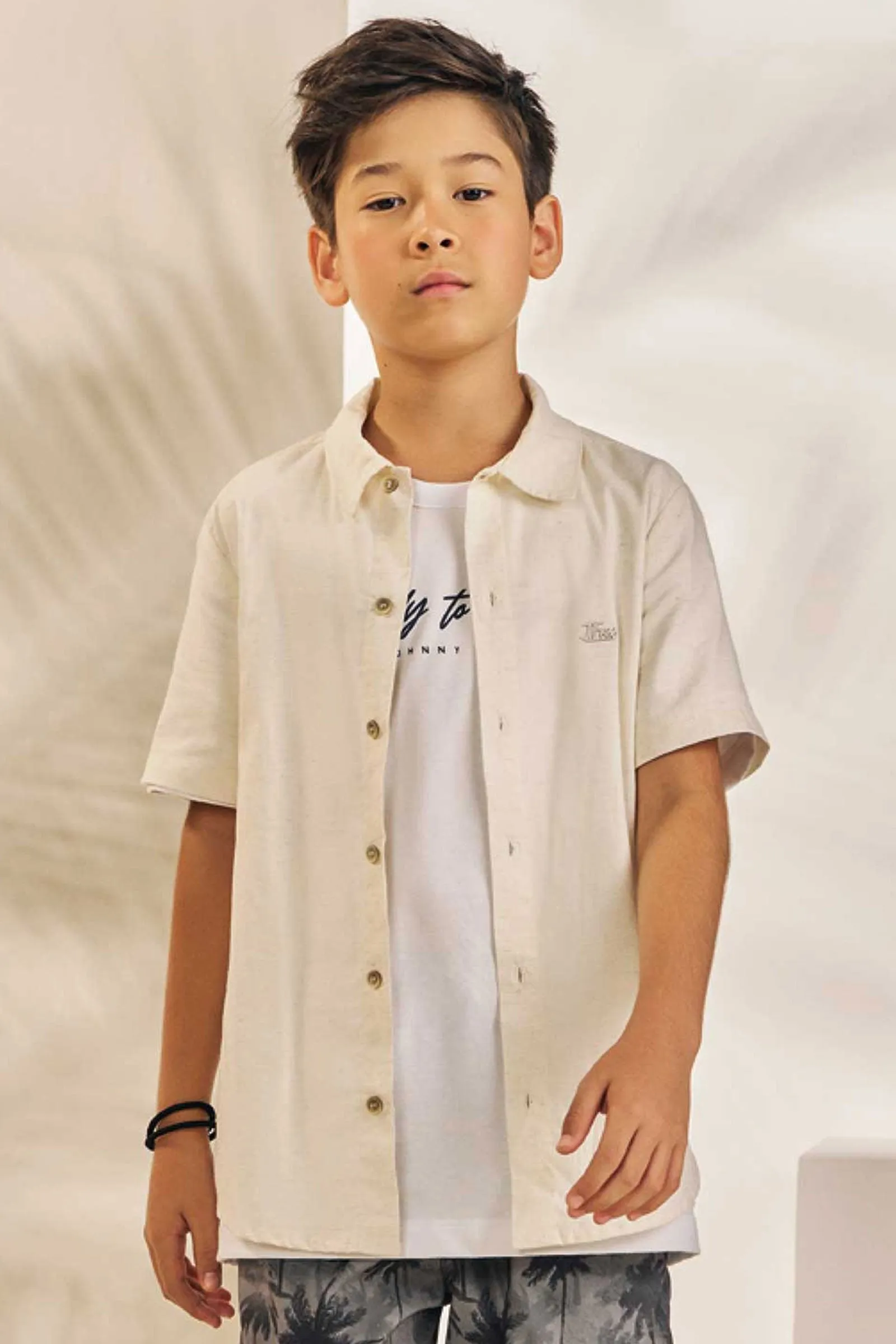 Camisa em Linho Deluxe  75787 Johnny Fox