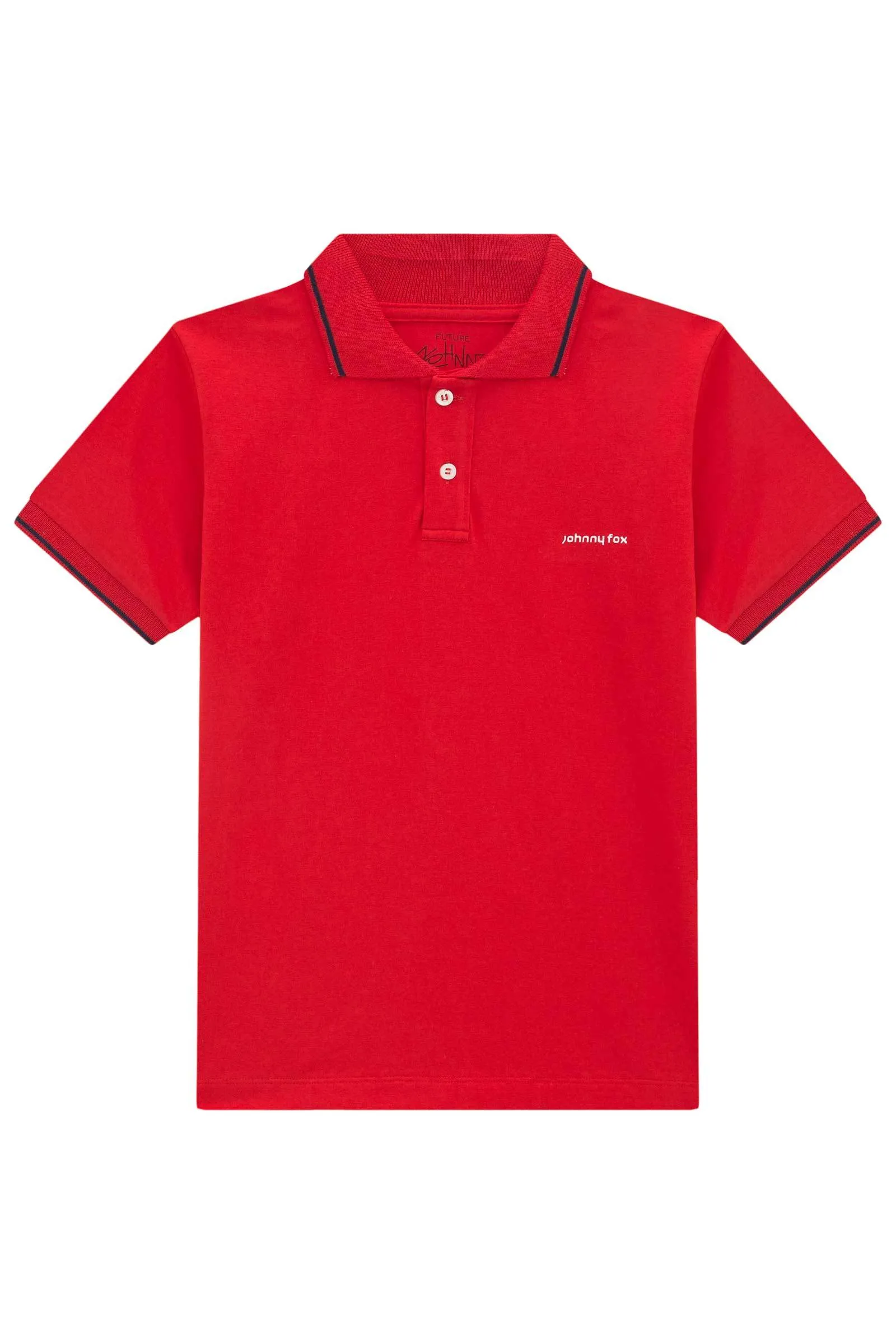 Camisa Polo em Meia Malha 77290 Johnny Fox