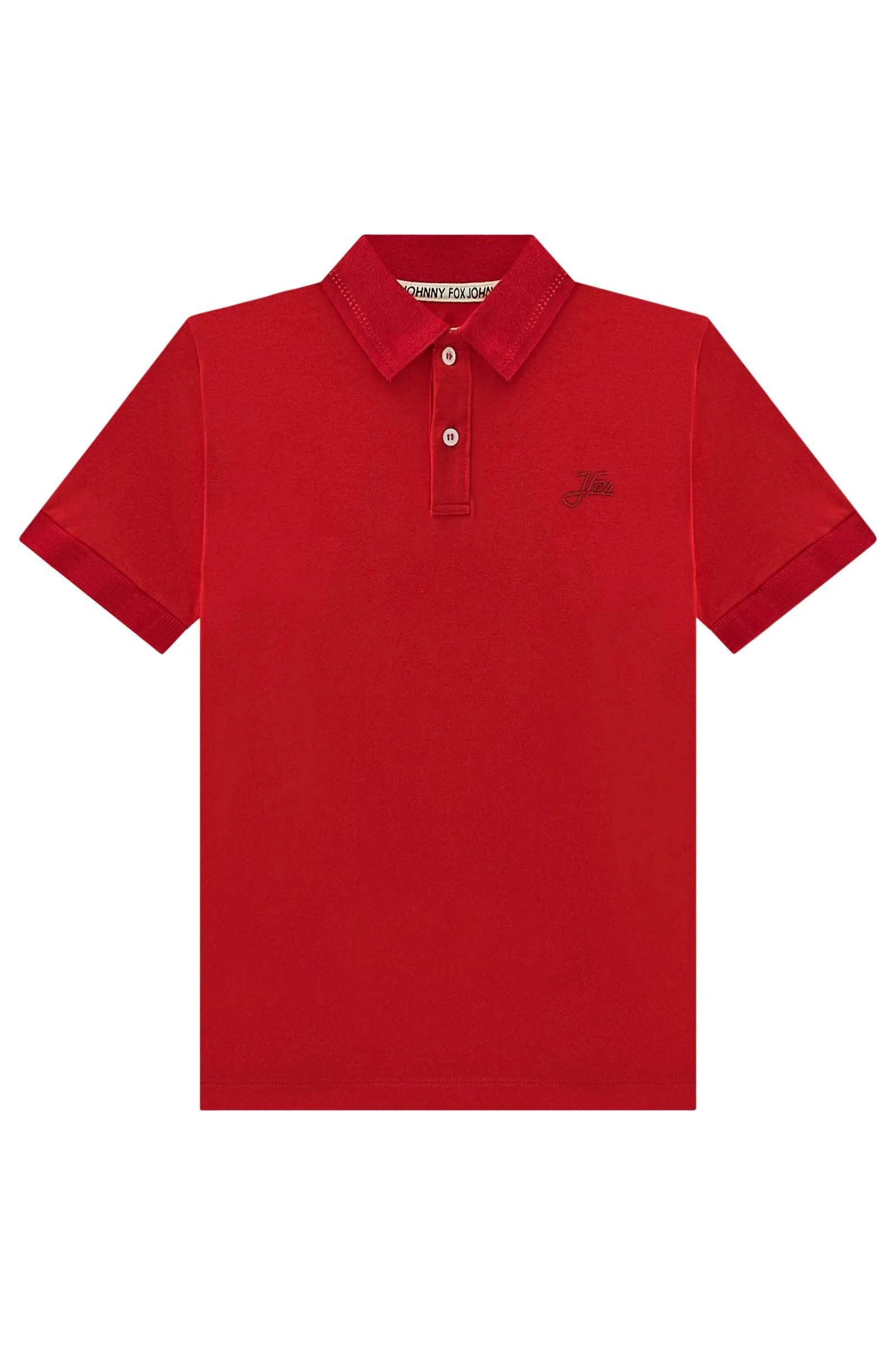 Camisa Polo em Piquet com Elastano  73613 Johnny Fox