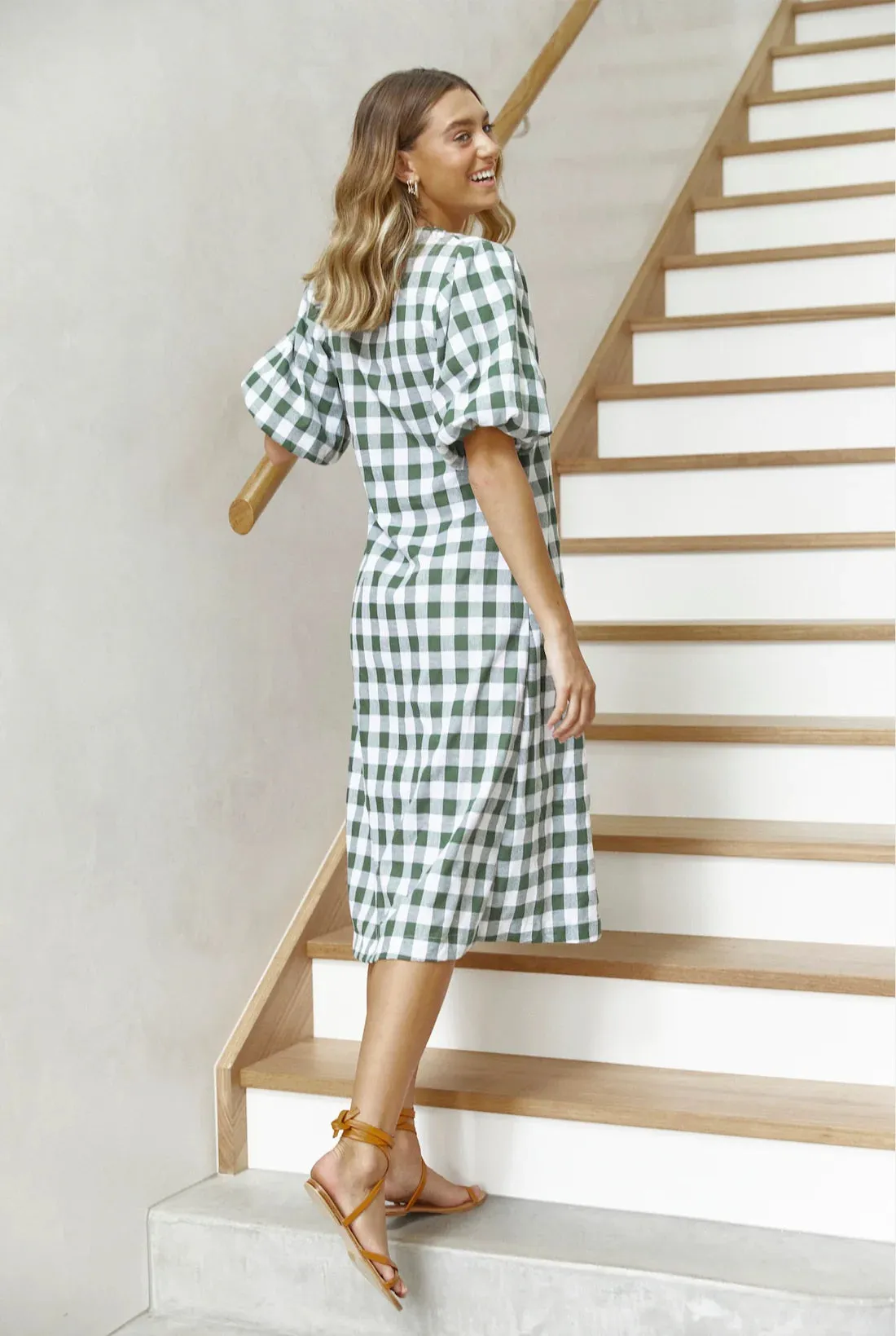 Charlotte Dress | Olive Check