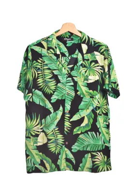 Chemise hawaienne noire floral