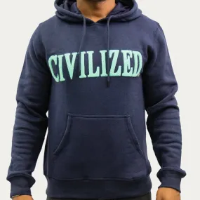 Civilized Nation Hoodie - NAVY BLUE/TEAL