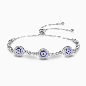 Dazzling Symbolic Evil Eye Bracelet