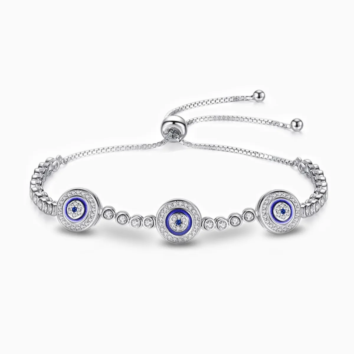 Dazzling Symbolic Evil Eye Bracelet