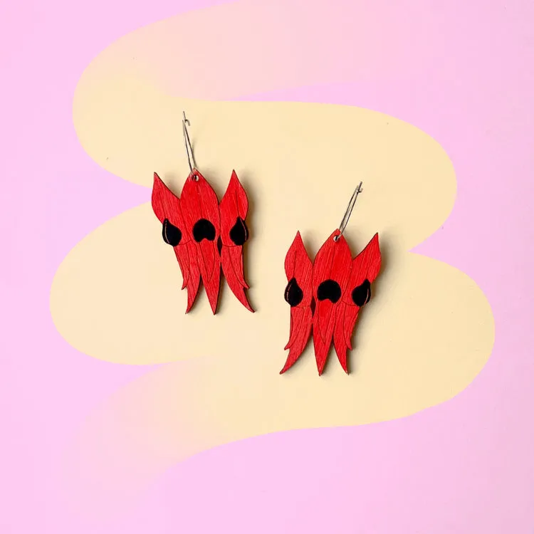 Sure! Heres an optimized title for the product with modifiers:

Eco-Friendly Bamboo Sturt Desert Pea Earrings - Vibrant Handmade Jewelry by Fizzy Flora