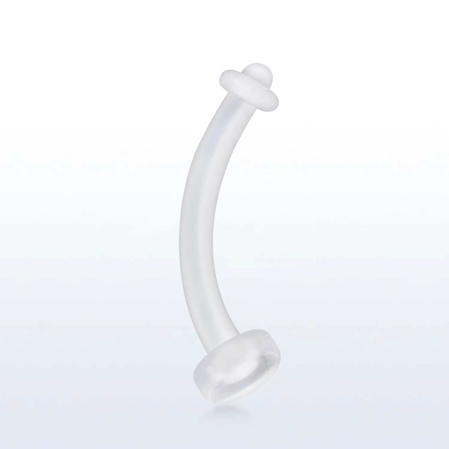 Flexibele piercing retainer acryl transparant 1.6mm