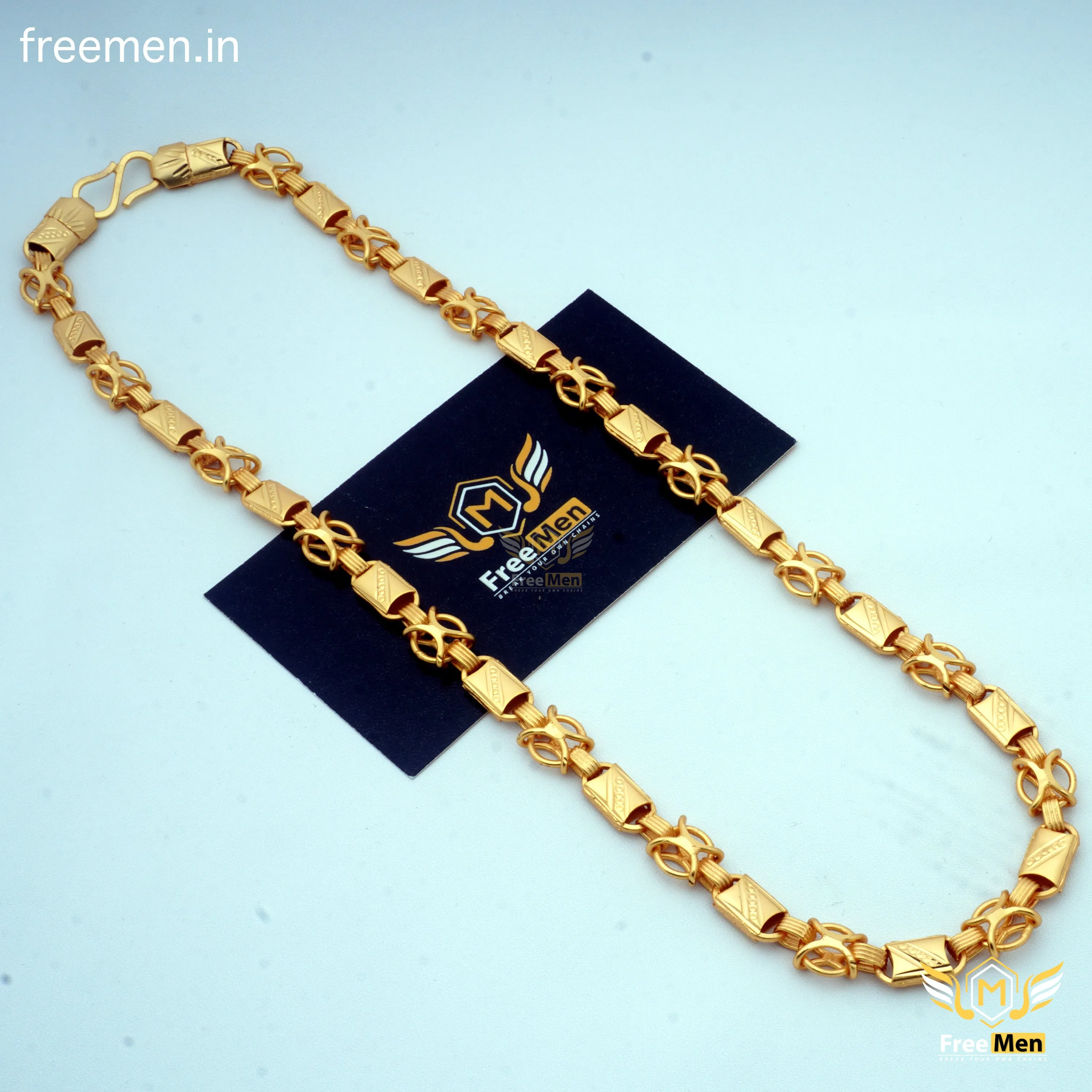 Freemen C into C  Golden Plated Chain for Men - FM089