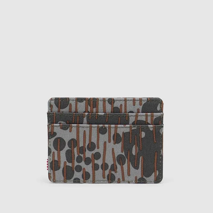 Herschel Charlie Card Holder Wallet Green Pea Camo