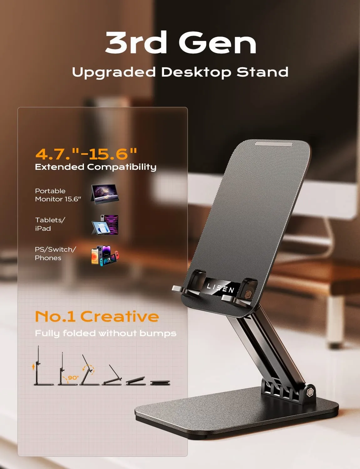 Lisen Tablet Stand for Desk Portable