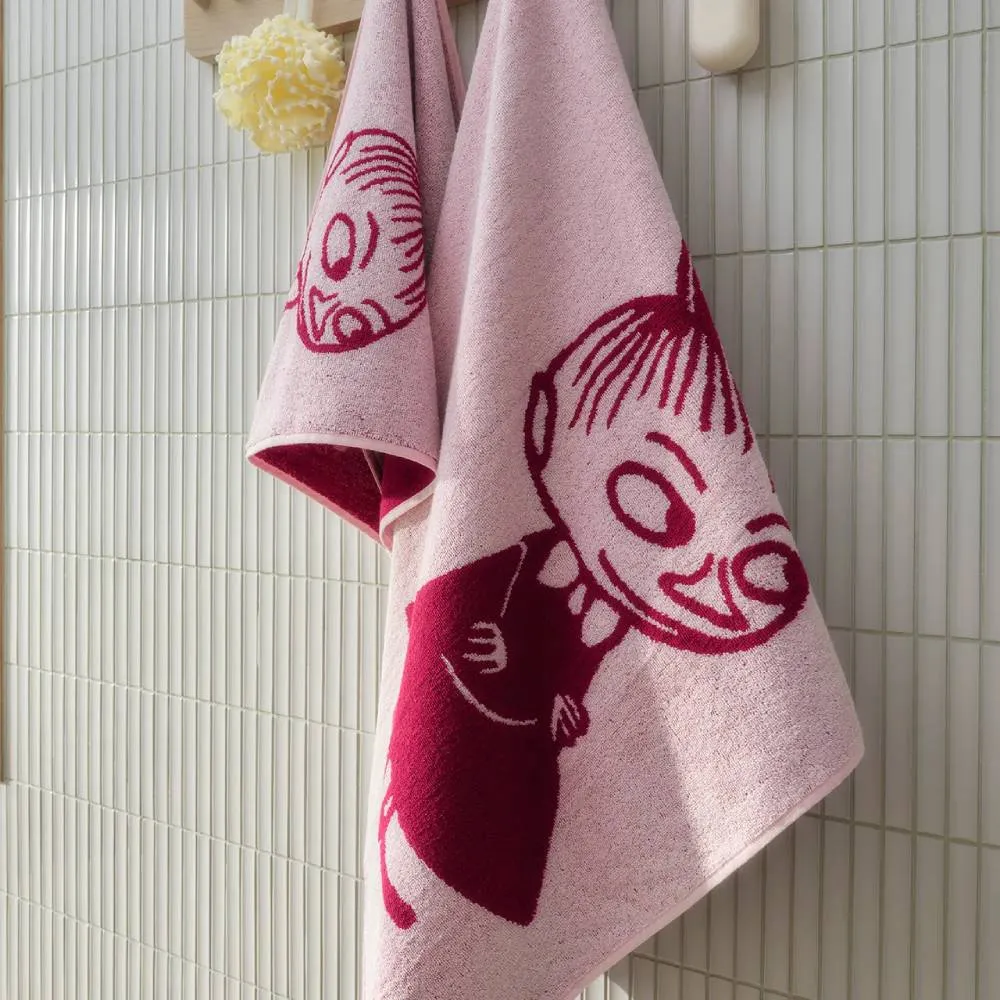 Little My GOTS Hand Towel 50x70cm Pink - Moomin Arabia