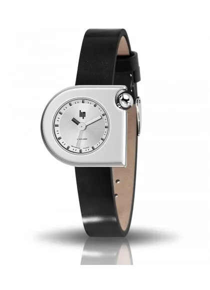 Montre Lip - Mach 2000 mini bracelet cuir noir