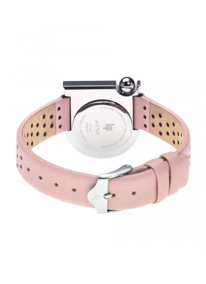 Montre Lip - Mach 2000 mini bracelet cuir rose