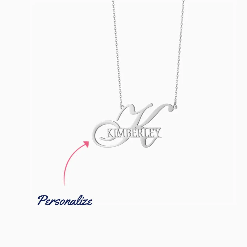 Name In Initial Necklace