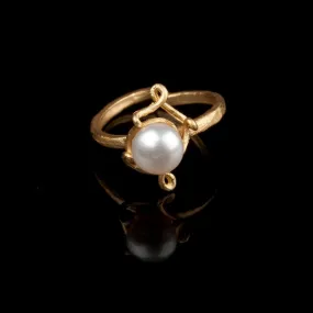 Pea Pod Single Pearl - Ring