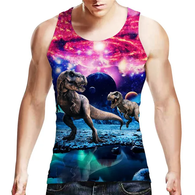 Planet Dinosaur Tank Top