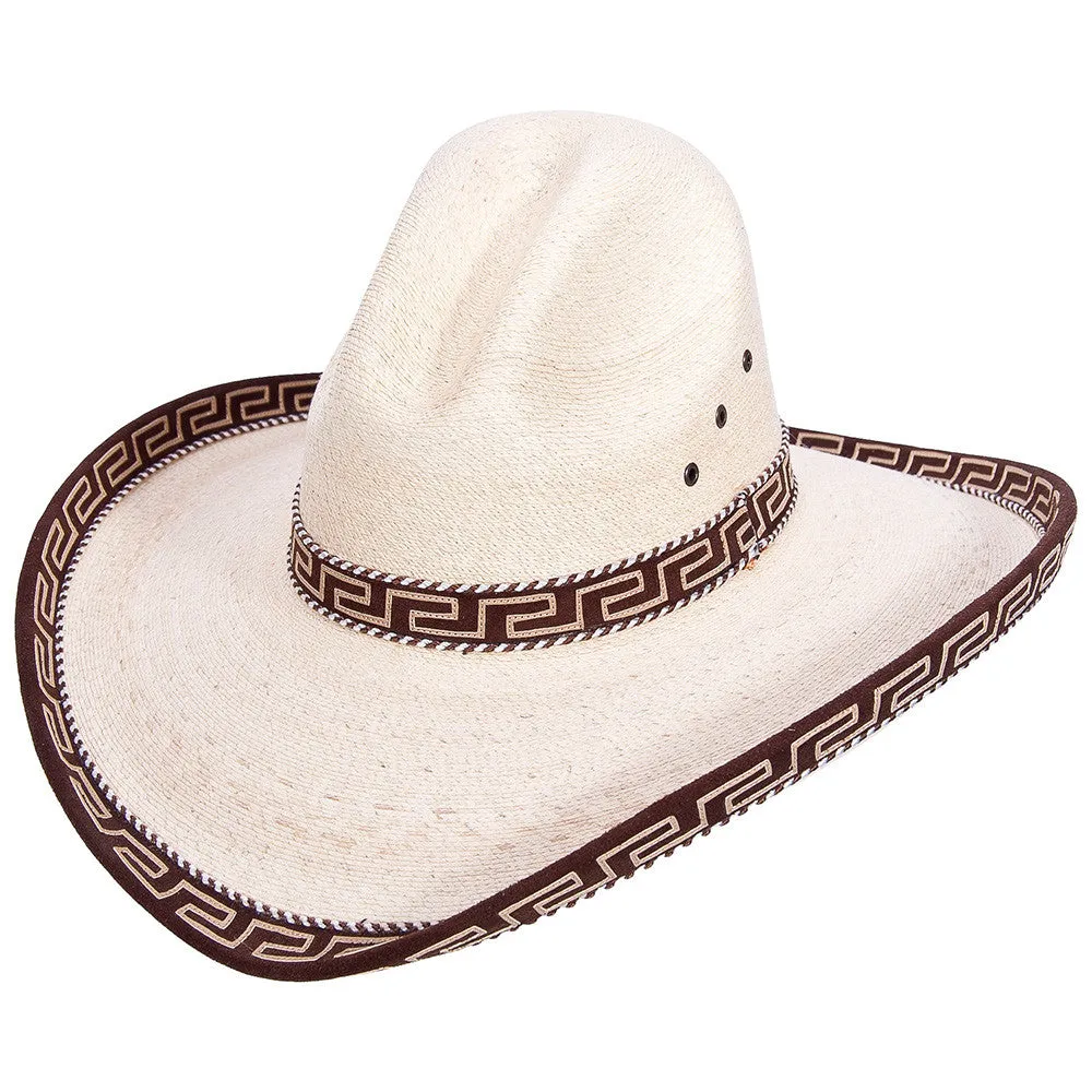 Sahuayo Gus Palm Decorated Cowboy Hat by Stone Hats