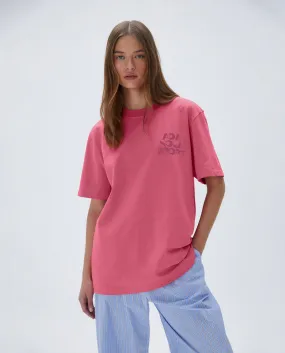 Short Sleeve Oversized T-shirt - Pink