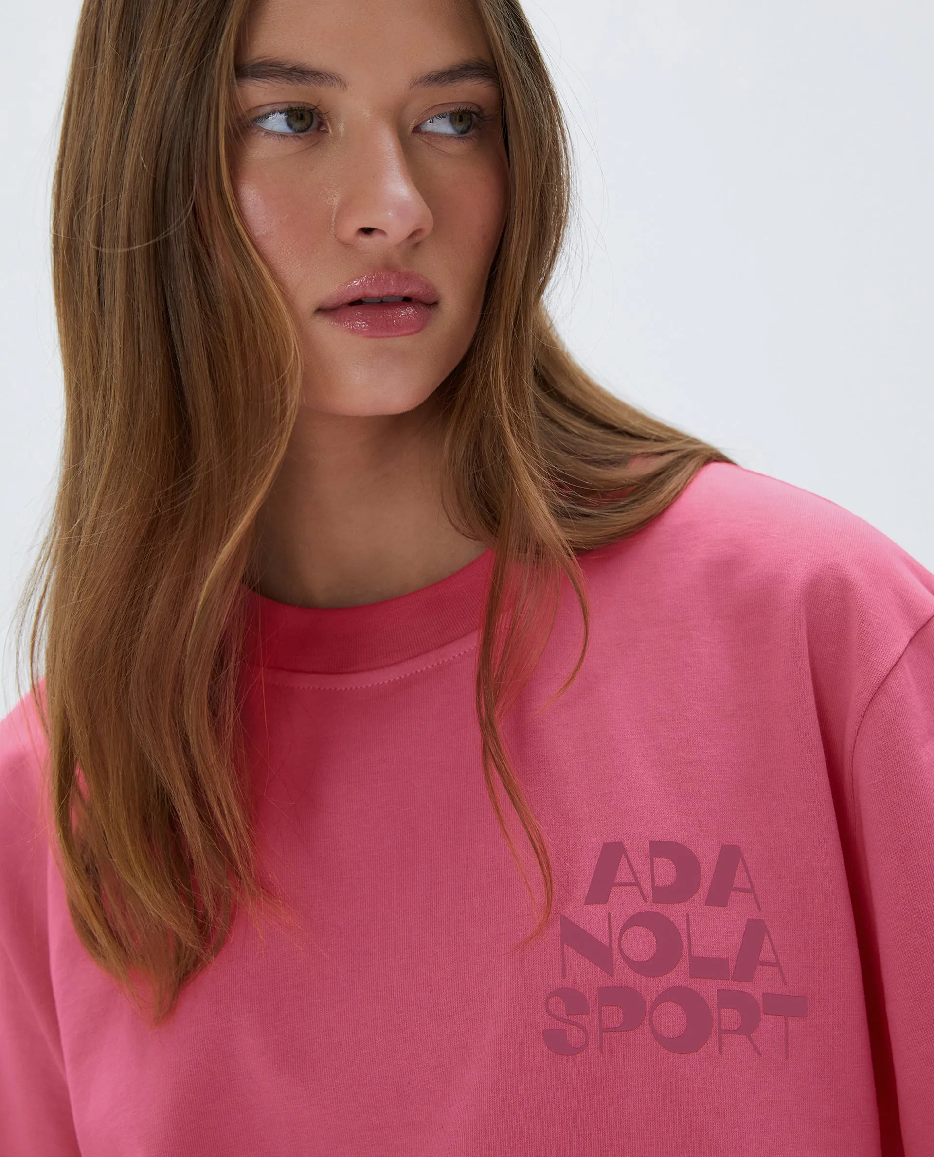 Short Sleeve Oversized T-shirt - Pink