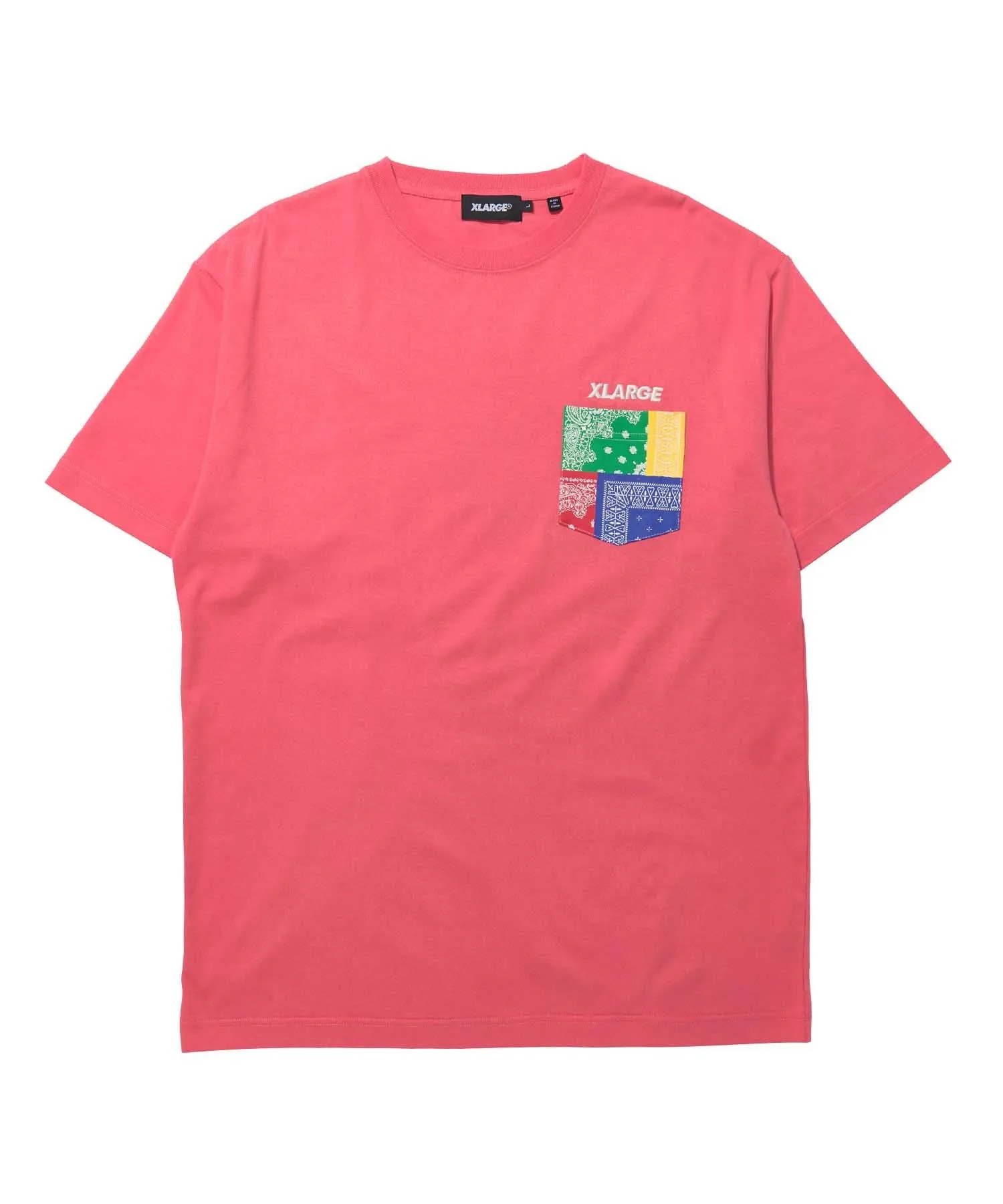 S/S PAISLEY SLANTED OG POCKET TEE