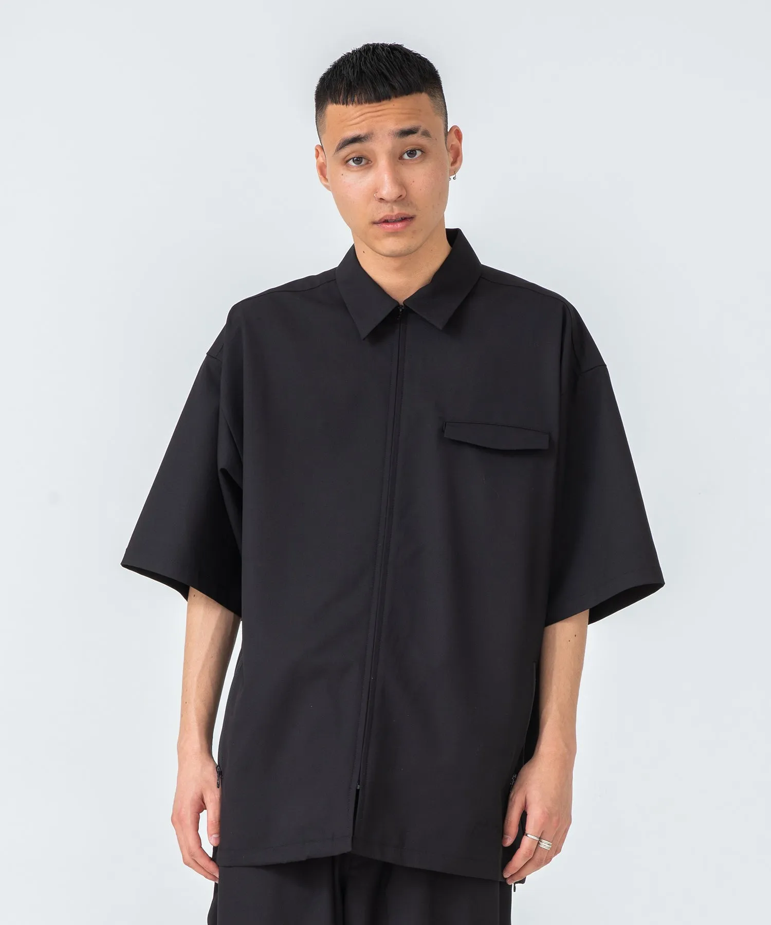 S/S ZIPPED BIG SHIRT