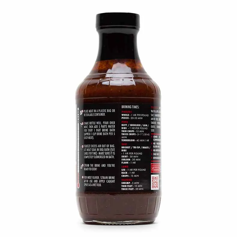 Sweetwater Spice Ancho Chipotle Brisket Bath Brine Concentrate