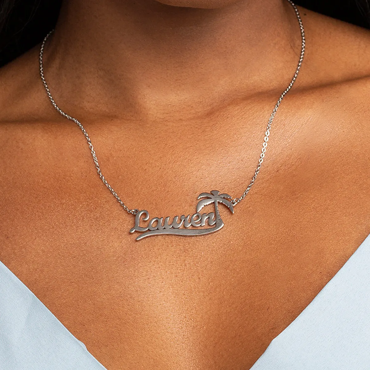 Tropical Name Necklace