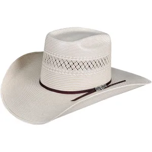 Two Tone Brick Crown Cowboy Hat