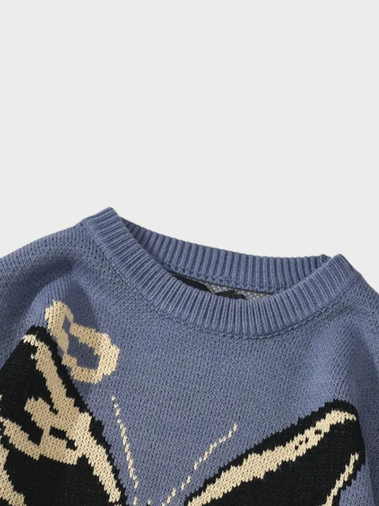 Vintage Butterfly Sweater