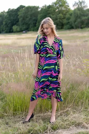 Zebra Dress - Pink & Black (alleen online te koop, niet in de winkel)